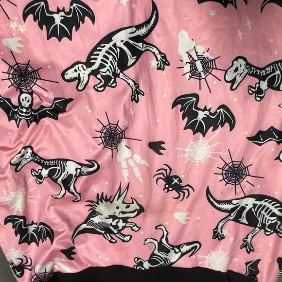 Dinosaur skeletons Halloween dress xl - Picture 10 of 10